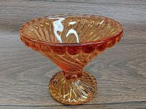 Westmoreland Golden Sunset Amber Ashburton Swirl 4-1/4