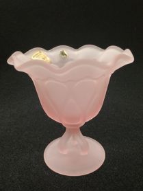 Westmoreland Sweetmeat Soft Pink Mist 5-1/8" Candy Dish Compote 1970's Era