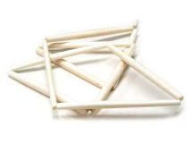White Bone 4" Hairpipe Beads By The Strand Of 10 Beads