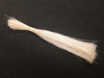 10" Strands of White Horse Tail Hair By the Ounce 