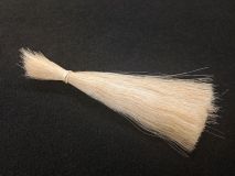 8" Strands of White Horse Tail Hair By the Ounce