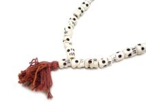 Skull Bead Necklace 108 - 3/8" skulls Clearance
