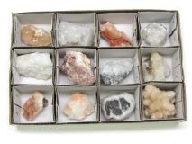 Zeolite Crystal Cluster Flat Of 12 Pieces