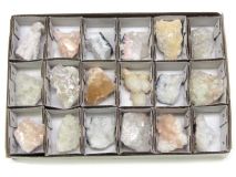 Zeolite Crystal Cluster Flat Of 18 Pieces