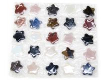 Stone Star Set Of 25 Assorted  Types of Stone 1 1/2"