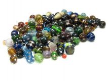 Fancy Glass Beads Assorted Size Mixed By The Kilo Apx 200 Beads
