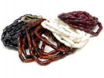 1/2" Hairpipe Bone and Horn Beads By the Bag of 100