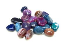Assorted Large Dyed Agate Tumbled Stone Sold By The Pound