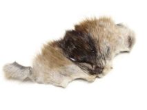 Muskrat Scrap Fur Hide Face Small