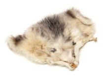 Opossum Scrap Fur Hide Face Large