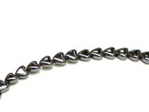 Puffed Heart Hematite Beads 6mm By The Strand Of Apx 75 Beads