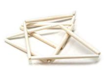 White Bone 4" Hairpipe Beads By The Strand Of 10 Beads